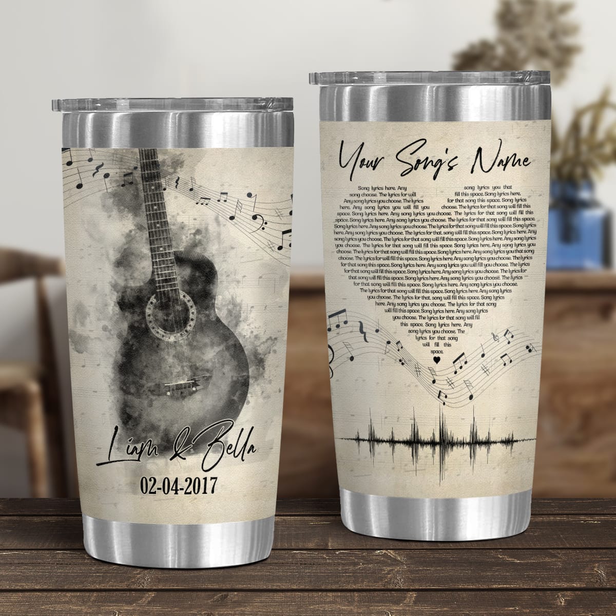 Personalized mug and tumbler gift example