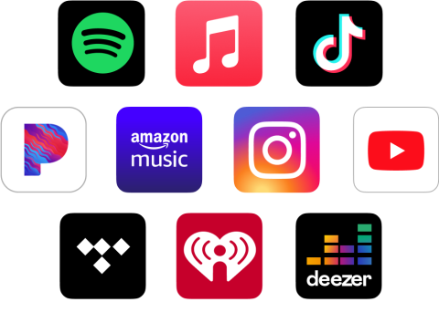 Music distribution streaming services